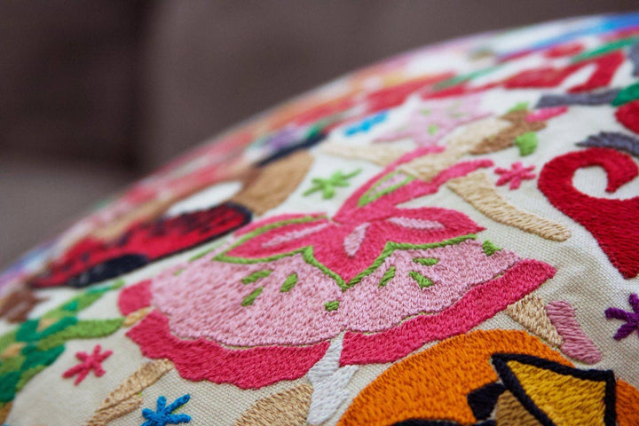 Nutcracker Hand-Embroidered Pillow