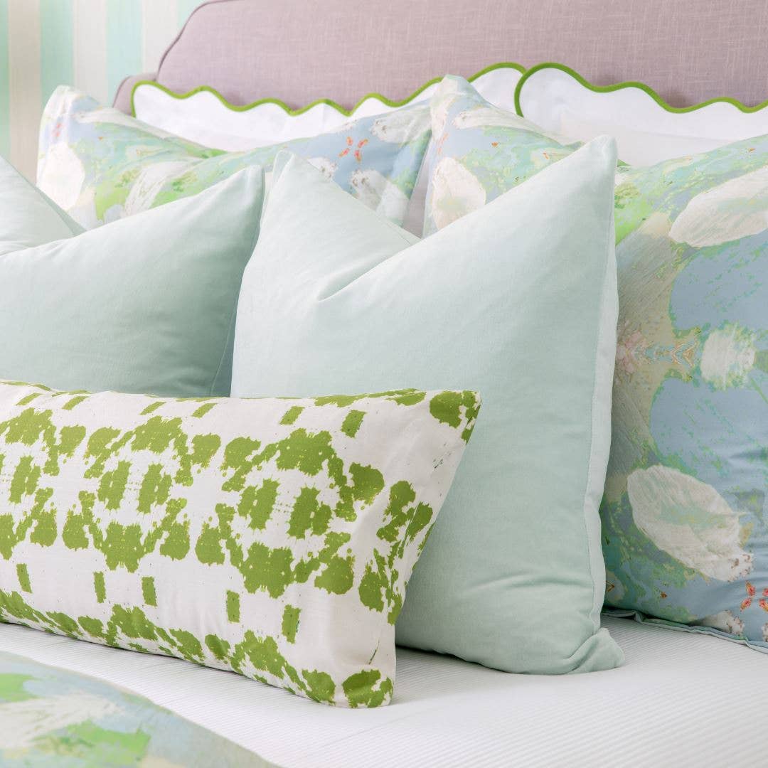 Robin's Egg Solid Velvet Pillow