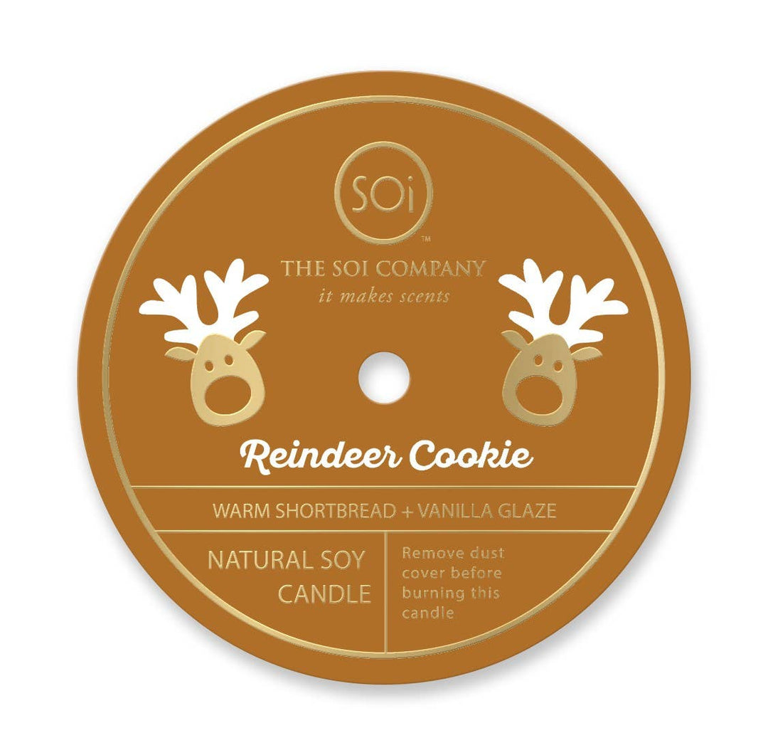 Reindeer Cookie Holiday Candle
