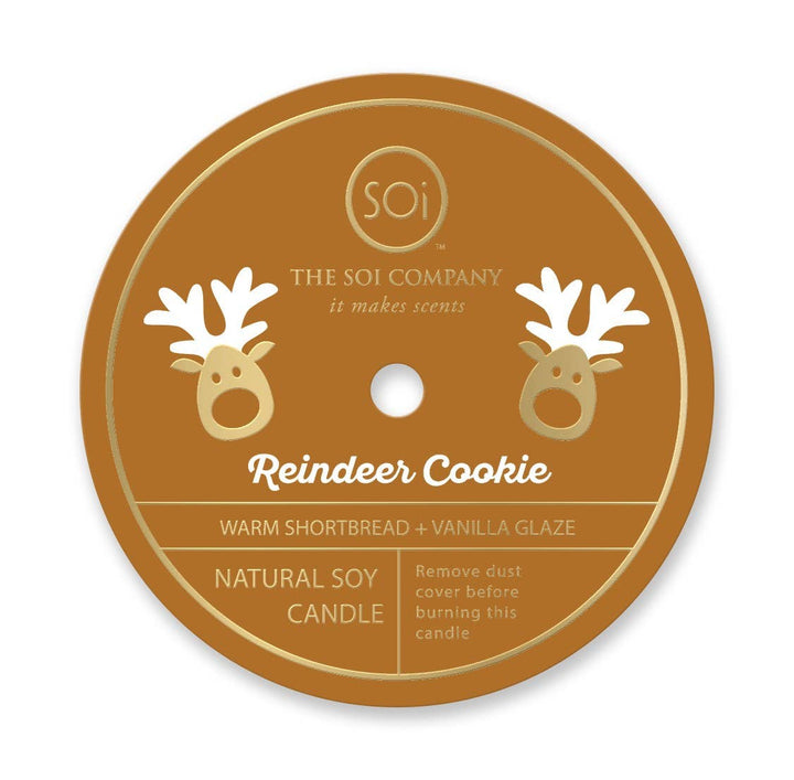 Reindeer Cookie Holiday Candle