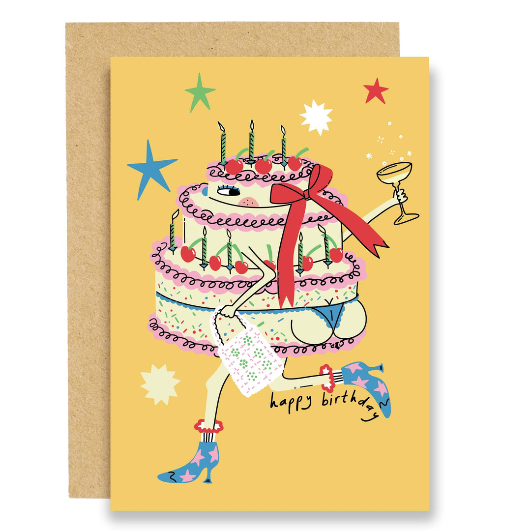 Cake in Boots Card