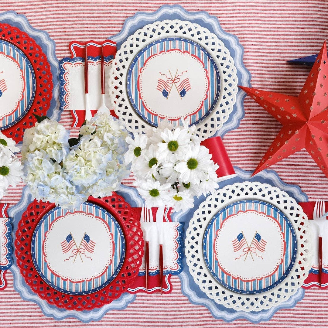 Patriotic Dessert Plates