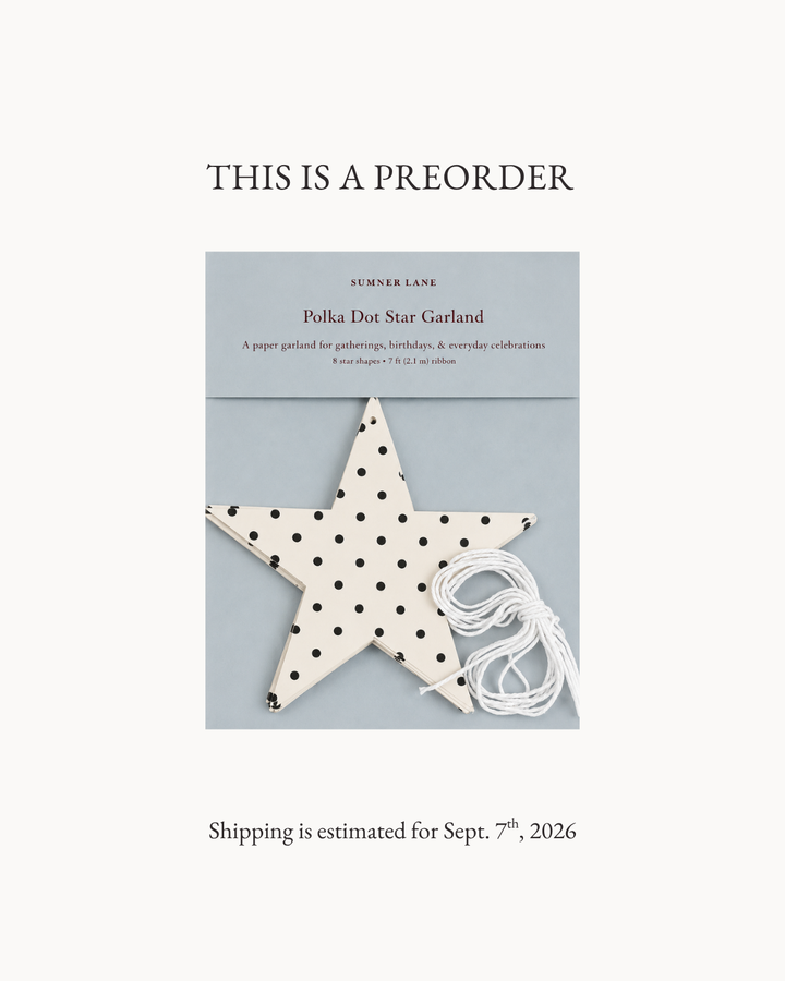 Polka Dot Star Garland