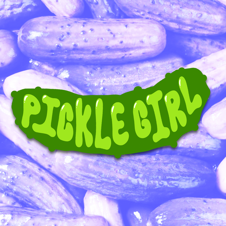 Pickle Girl Bumper Sticker