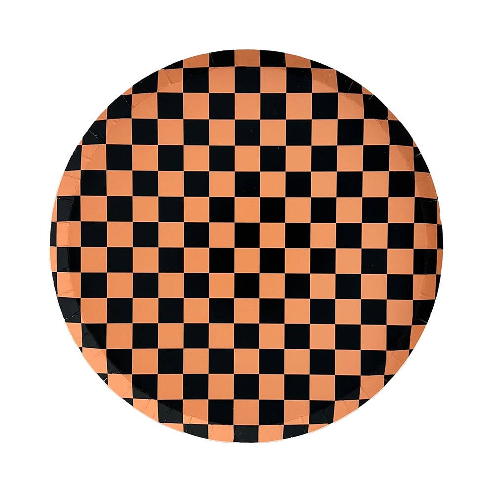 Out of the Blue Checkered Dessert Plates