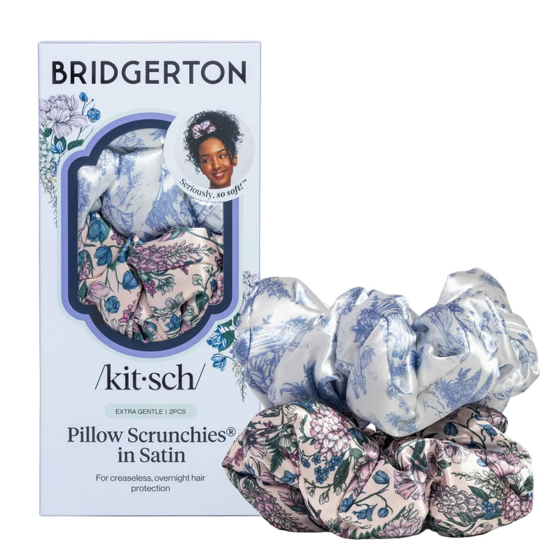 Bridgerton x Kitsch Satin Pillow Scrunchies