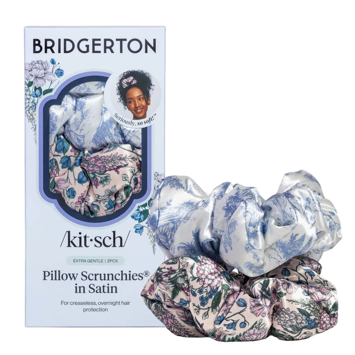 Bridgerton x Kitsch Satin Pillow Scrunchies