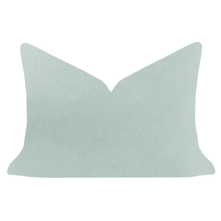 Robin's Egg Solid Velvet Pillow