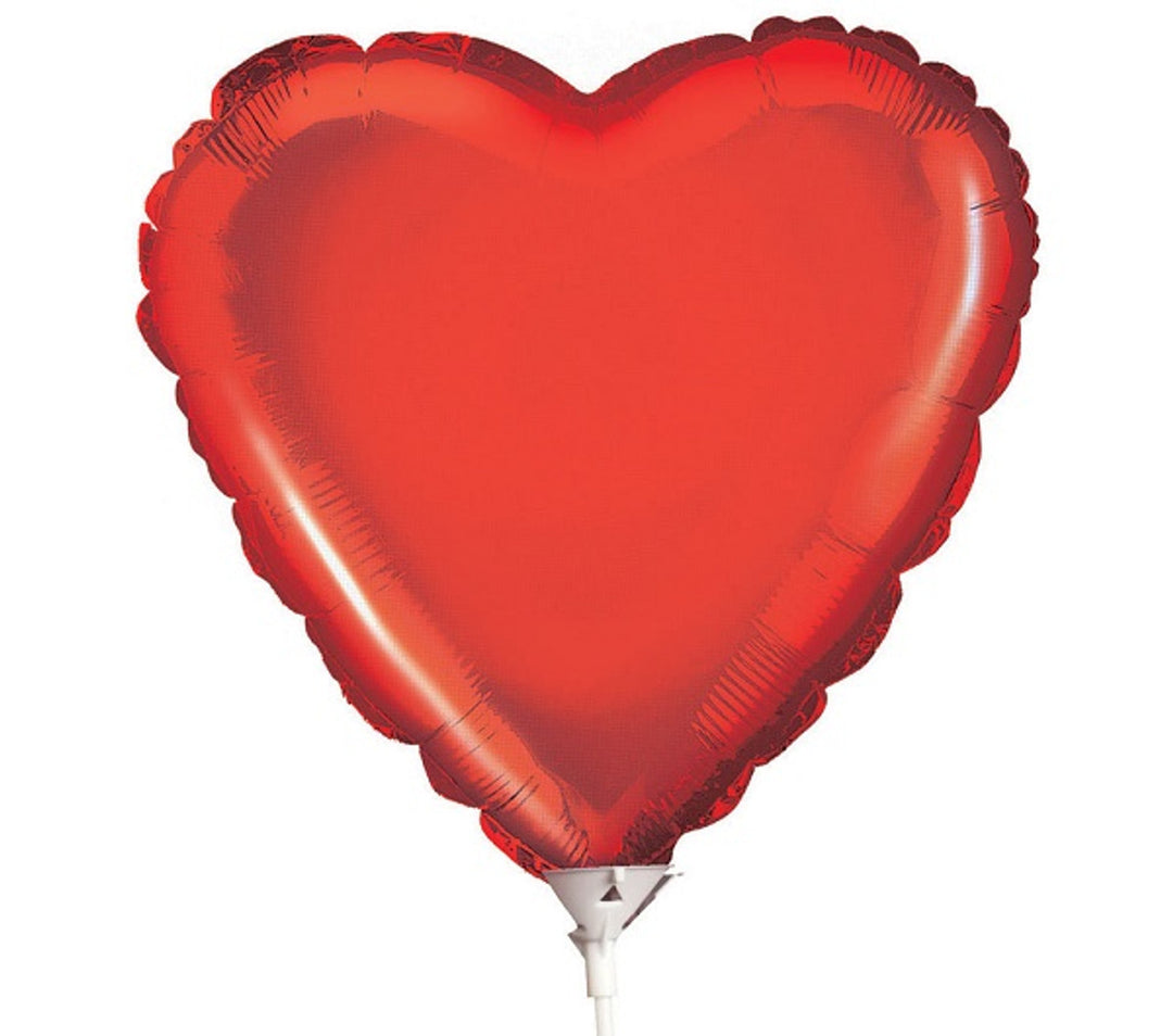 Red Metallic Heart Balloon