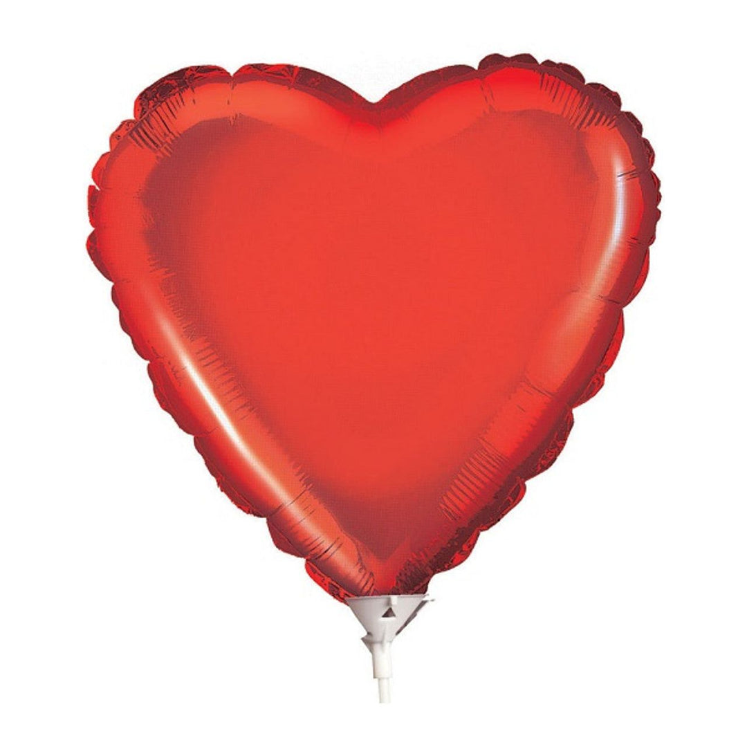 Red Metallic Heart Balloon
