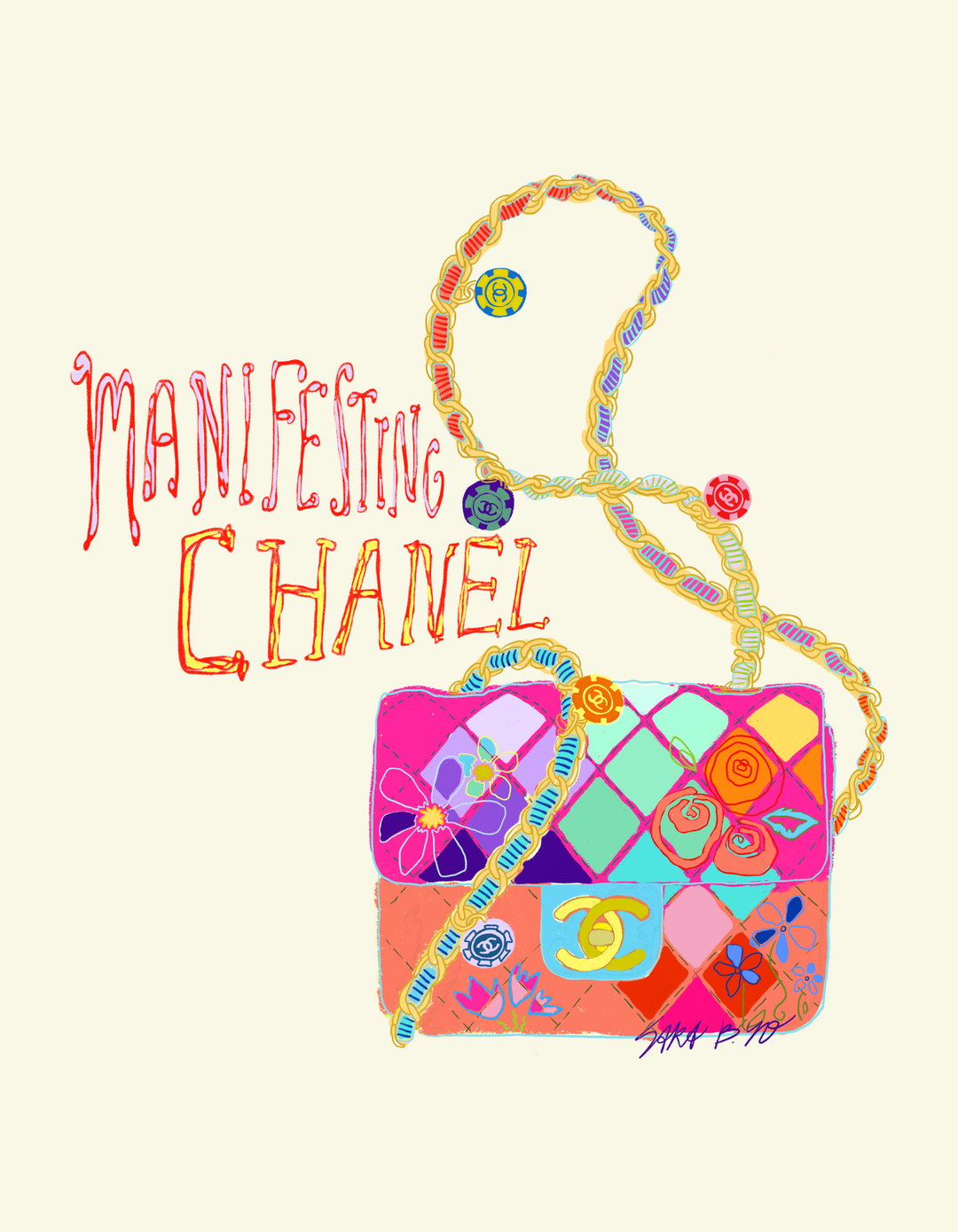 Manifesting Chanel Art Print: Small