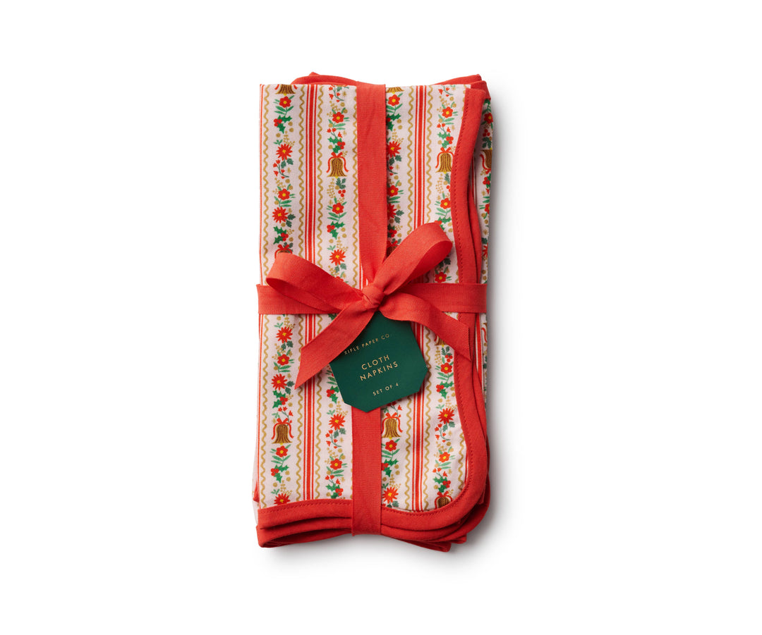 Holly Jolly Cotton Napkins