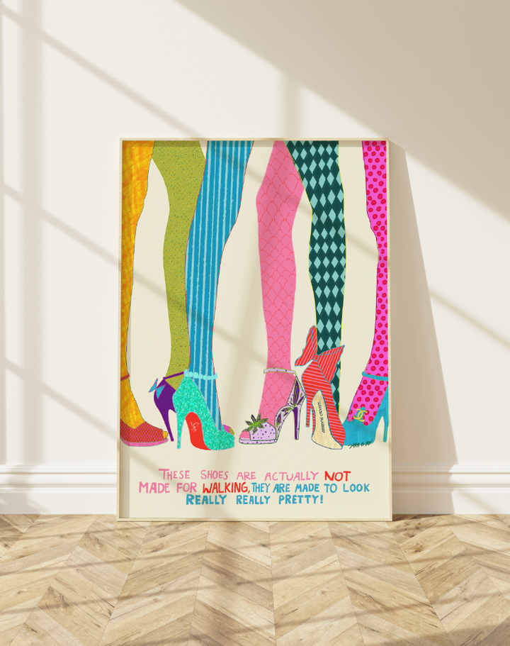 Really Pretty Shoes Art Print: Small