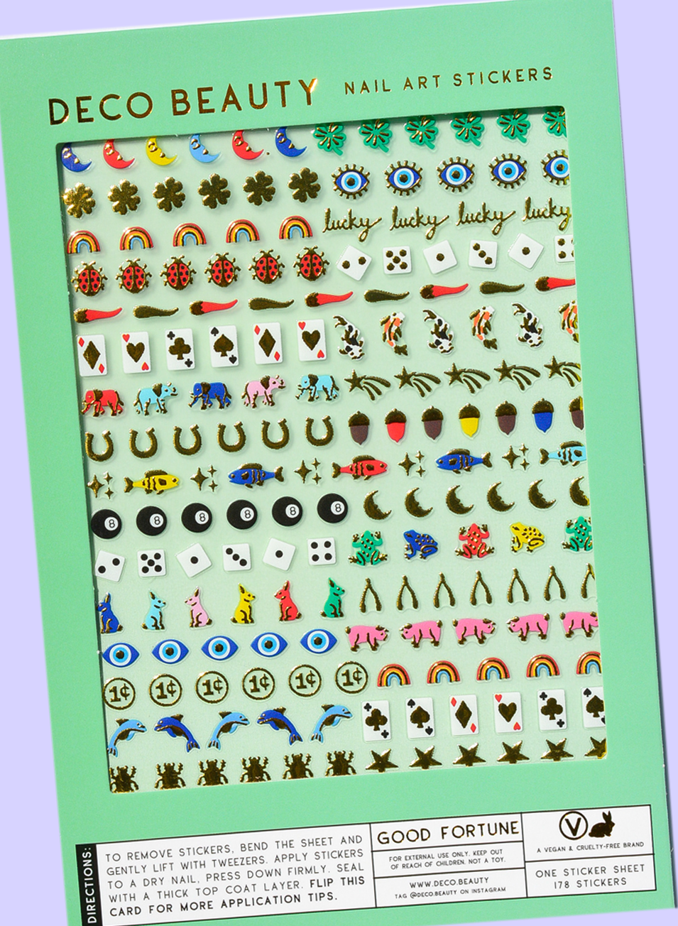 Good Fortune Nail Art Stickers