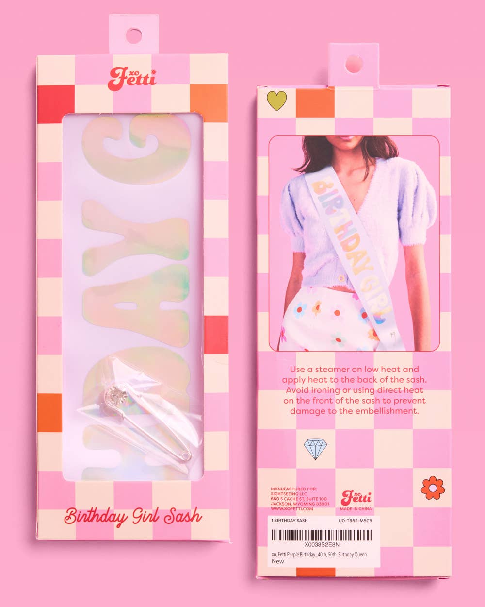 Birthday Girl Lavender Sash