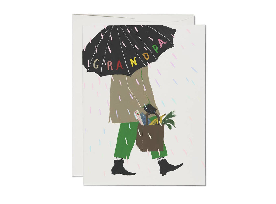 Grandpa's Umbrella Father's Day Card