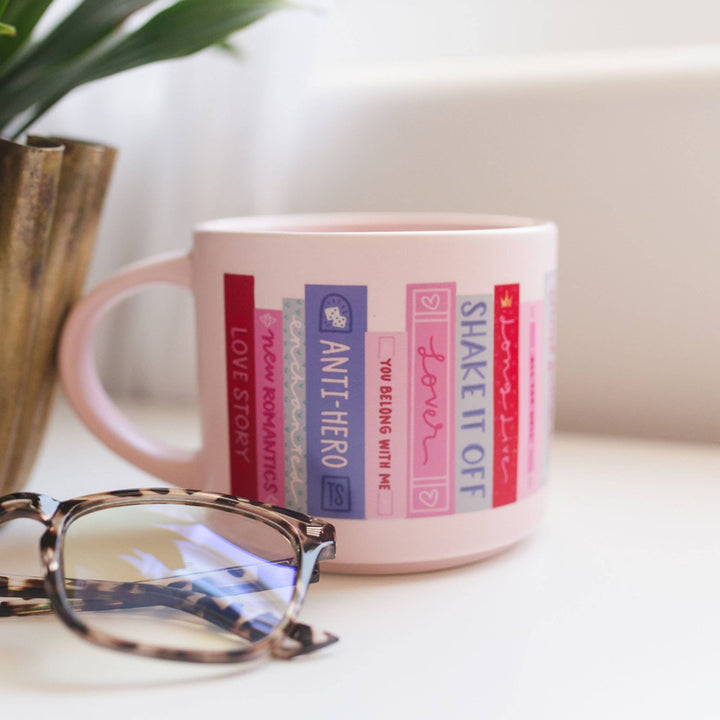 Book Tour Bookshelf Ceramic Mug