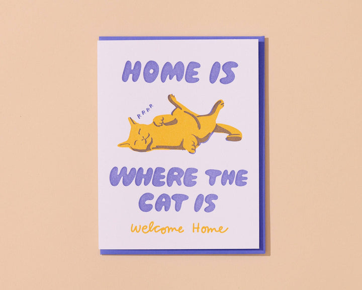 Home Is Where The Cat Is Card
