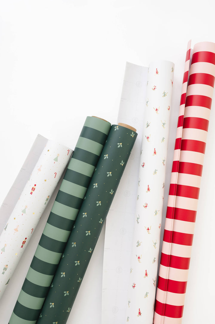 Green Stripe Wrapping Paper