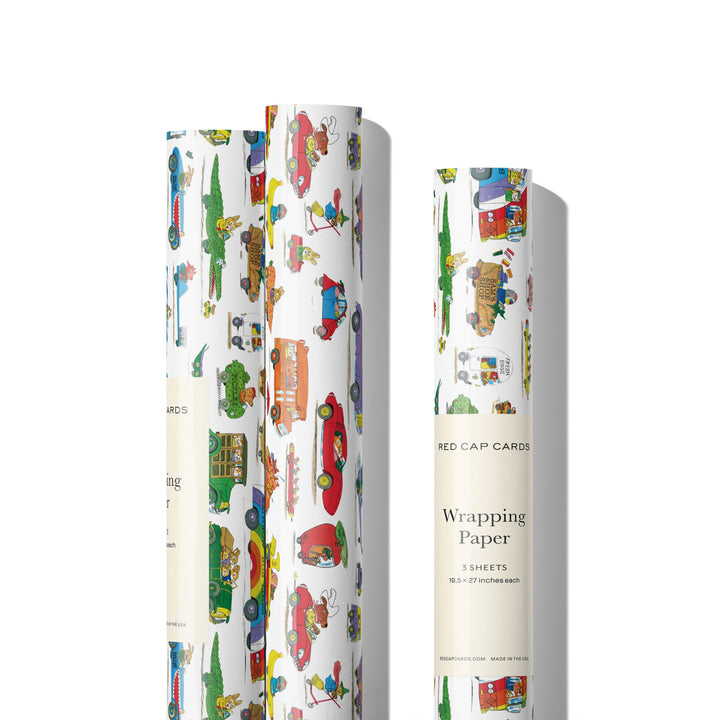 Busytown Cars Wrapping Paper