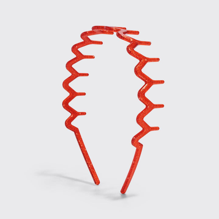 Zigzag Headbands- Gold & Red