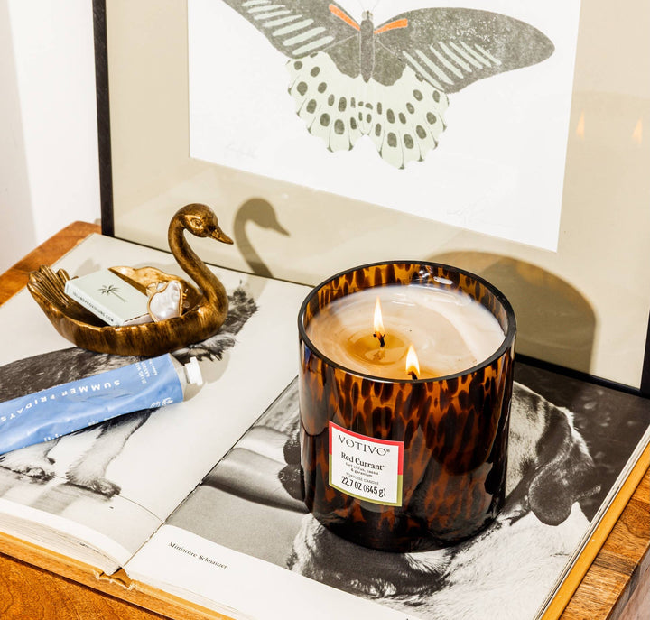 Red Currant Tortoise Candle Tortoiseshell Candle