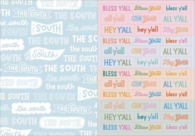 I Love the South Sticker Book