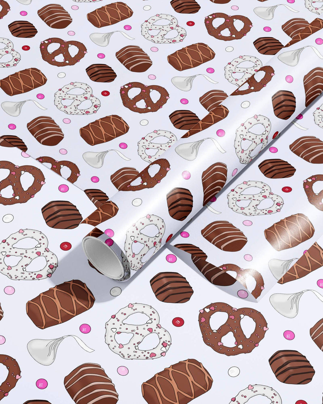Pretzels and Chocolate Gift Wrap Wrapping Paper