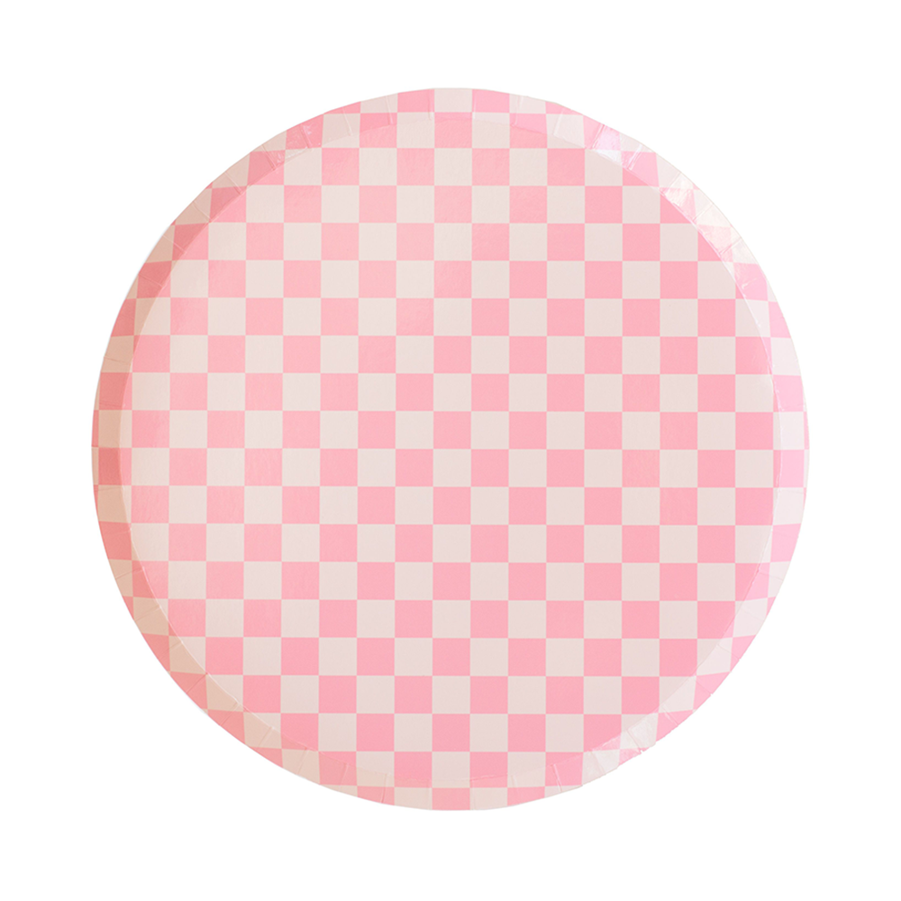 Out of the Blue Checkered Dessert Plates