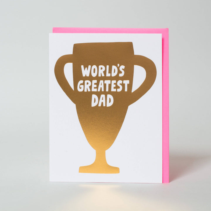 Best Dad Trophy Card