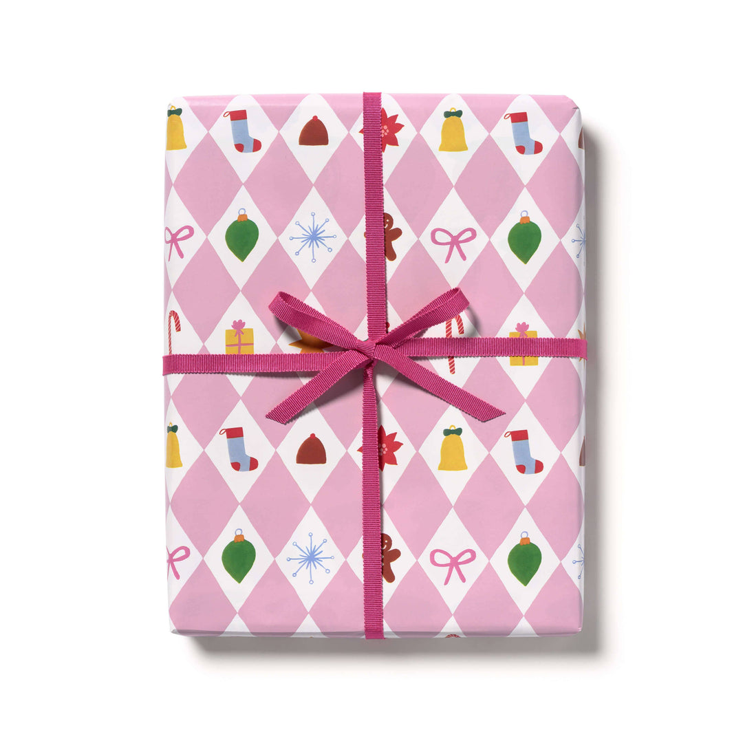 Pink Diamonds Gift Wrap