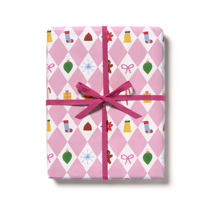 Pink Diamonds Gift Wrap