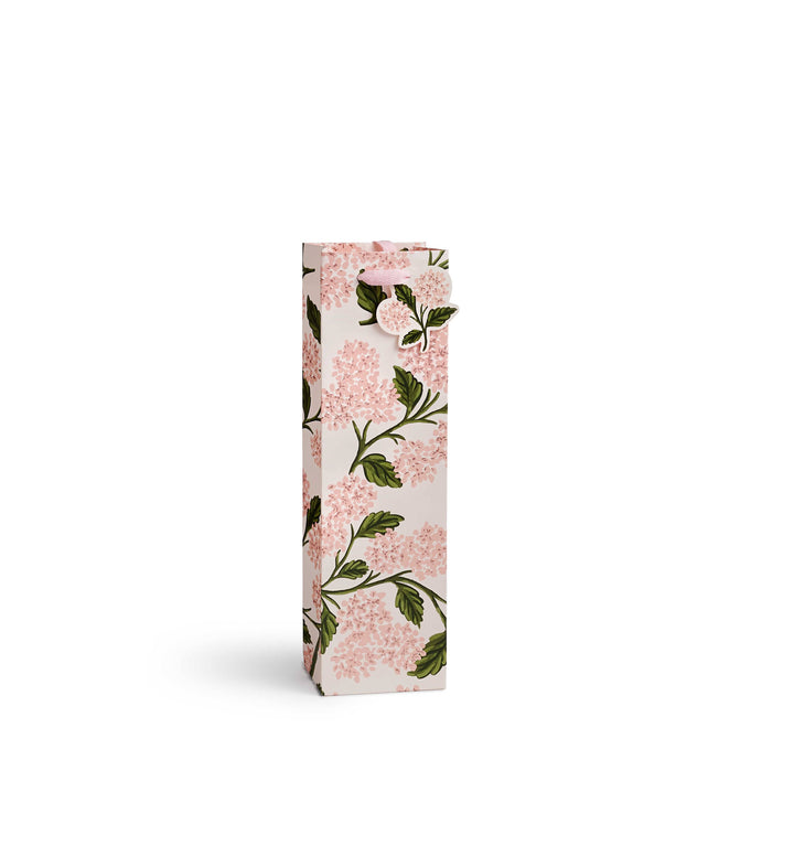 Wine Pink Hydrangea Gift Bag