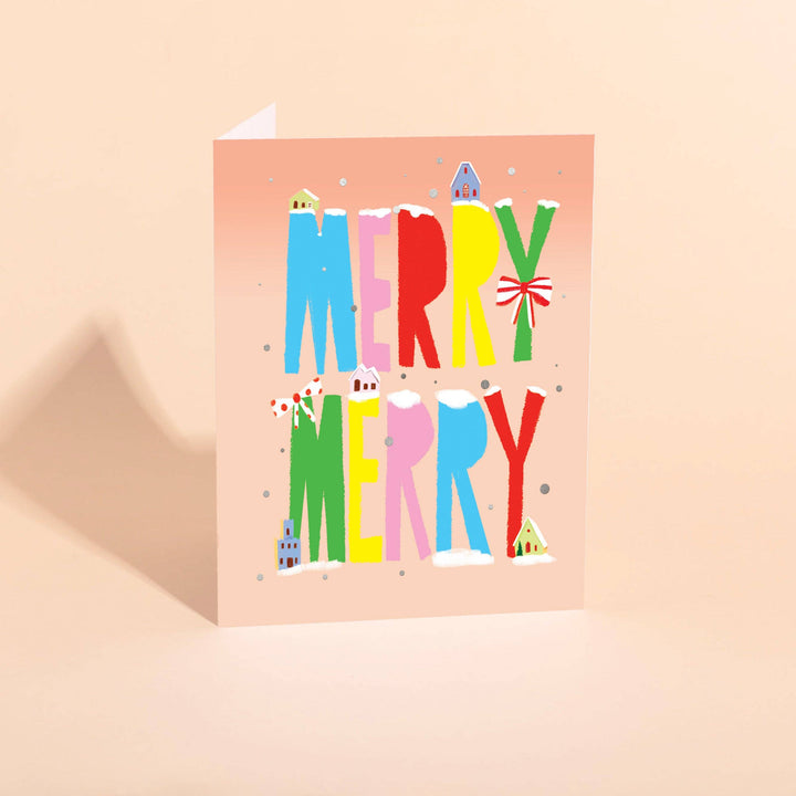 Merry Village Holiday Card