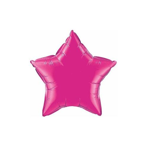 Magenta Iridescent Star Balloon