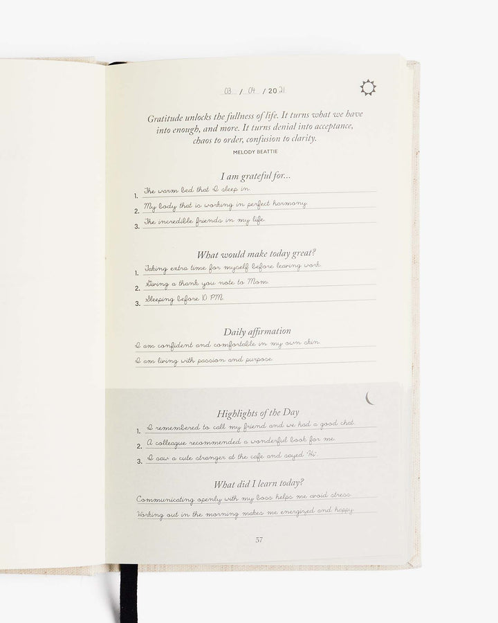 The Five Minute Journal Ditsy Tulip