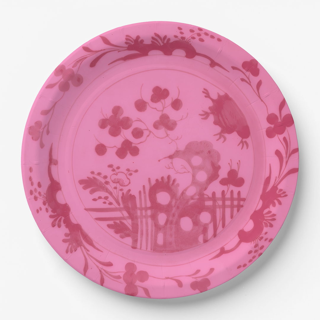 La Chinoiserie Rouge Paper Plate