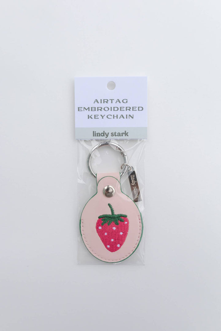 Strawberry AirTag Keychain
