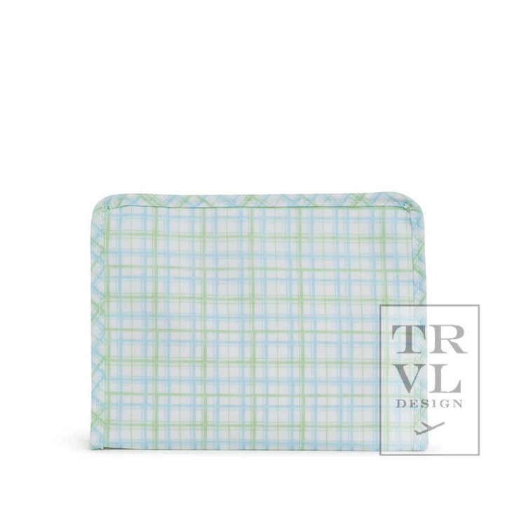 Classic Plaid Green Zip Pouch