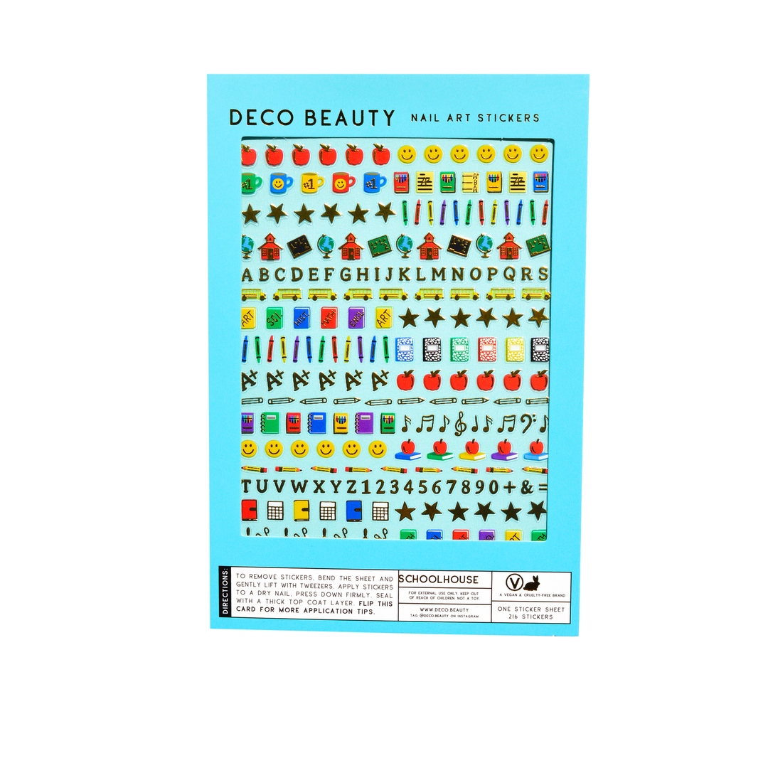 School Nail Art Stickers