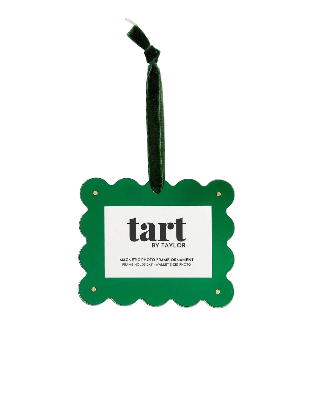 Green Chrome Frame Ornament