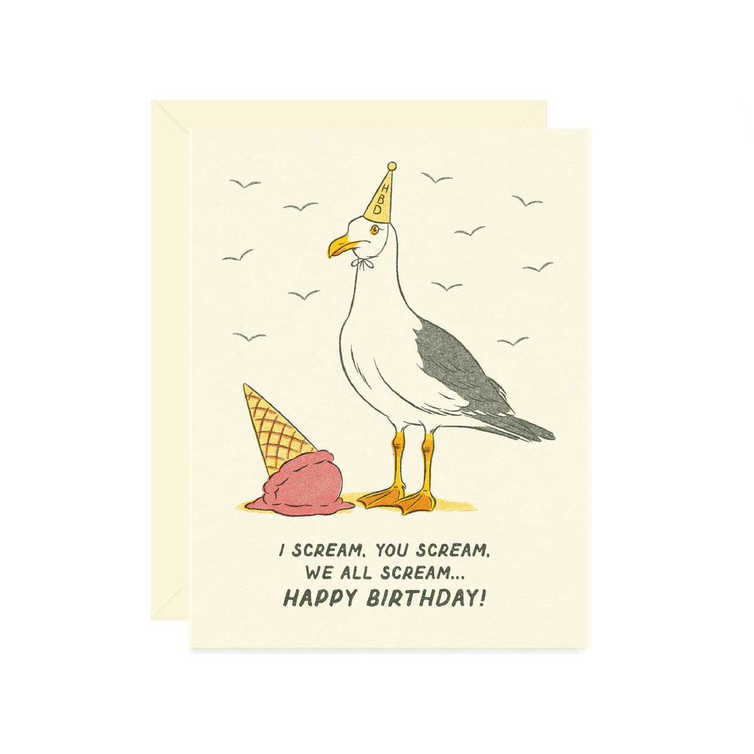 Seagull Ice cream Card