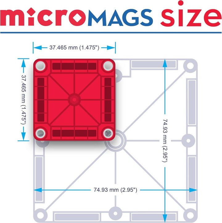 Magna-Tiles MicroMAGS