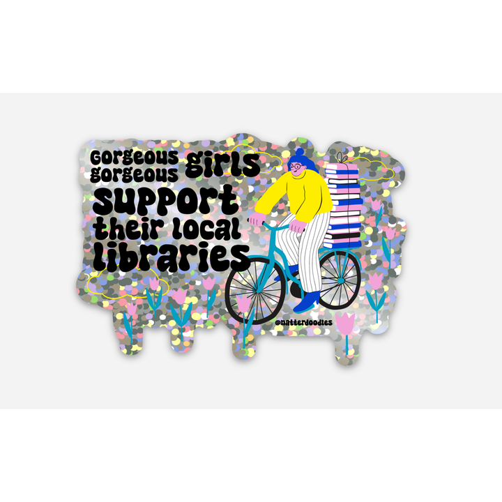 Local Libraries Glitter Sticker