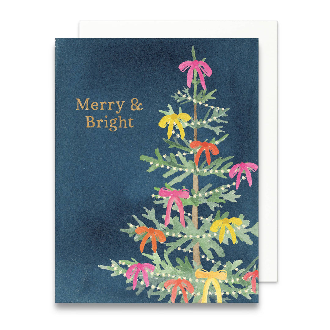 Whimsical Merry & Bright Holiday Card