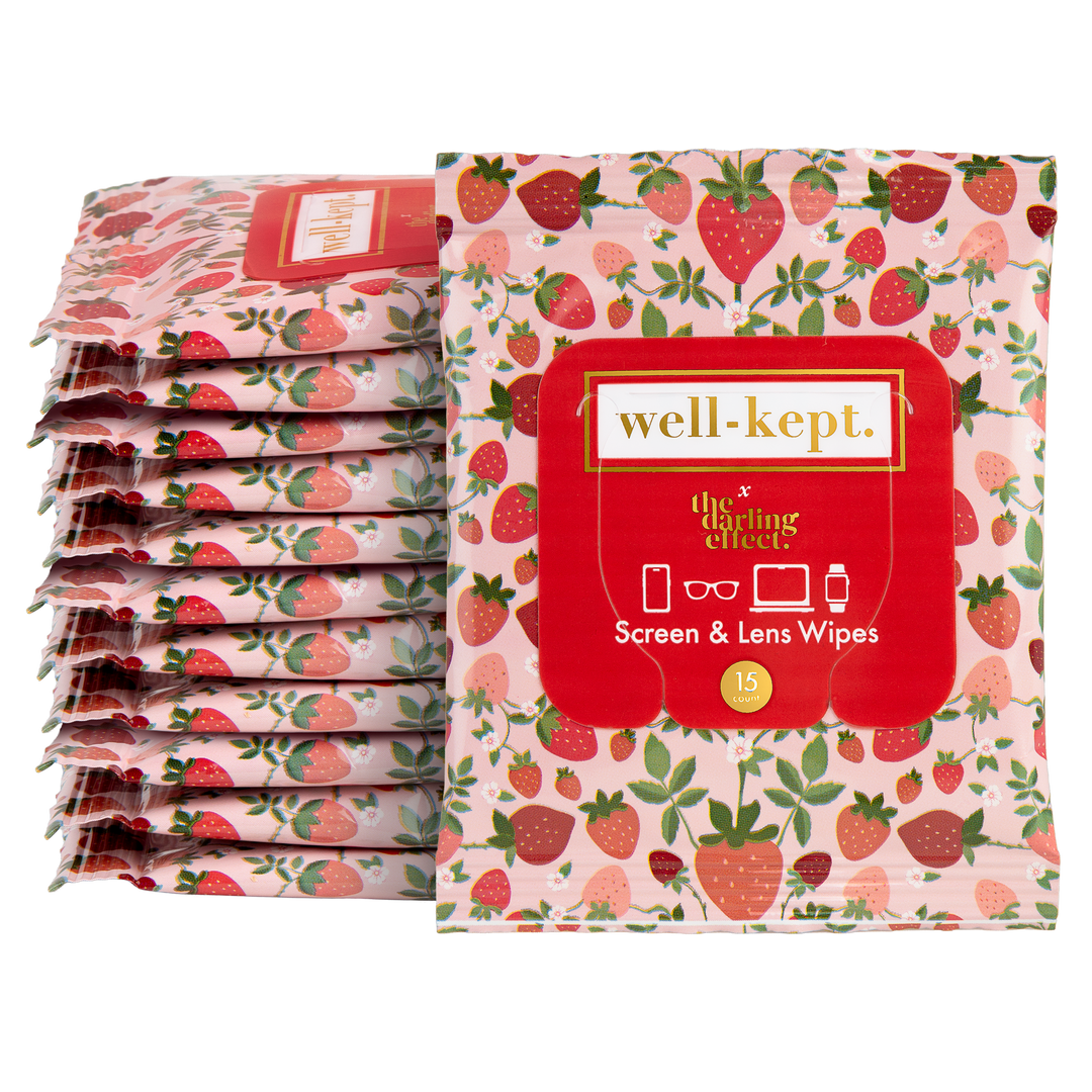 Strawberry Fields Screen & Lens Wipes