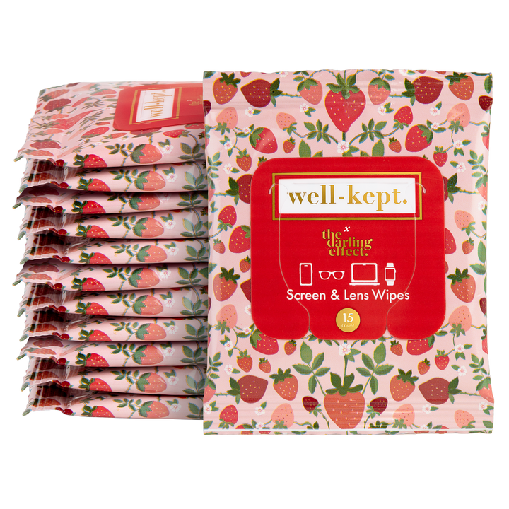 Strawberry Fields Screen & Lens Wipes