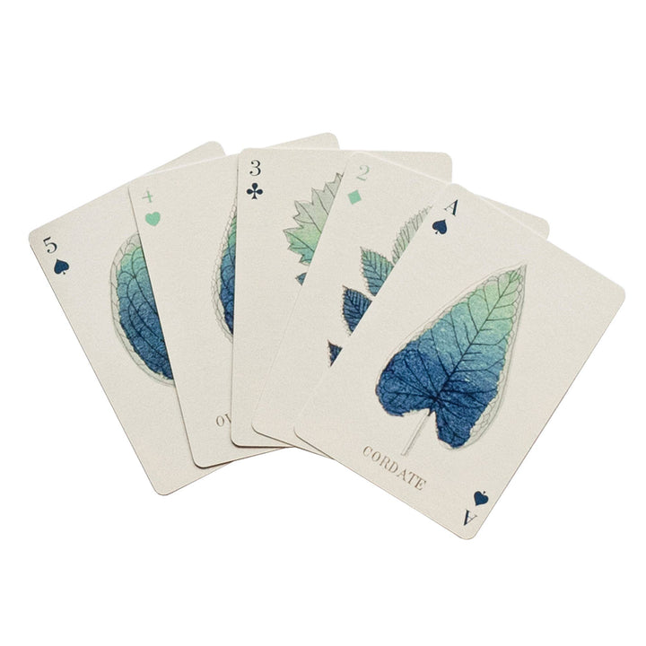 Shapes of Leaves Playing Cards