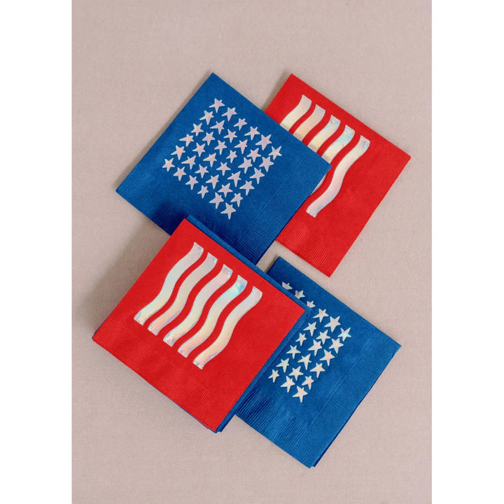 Red White Blue USA America 4th of July Party Paper Goods