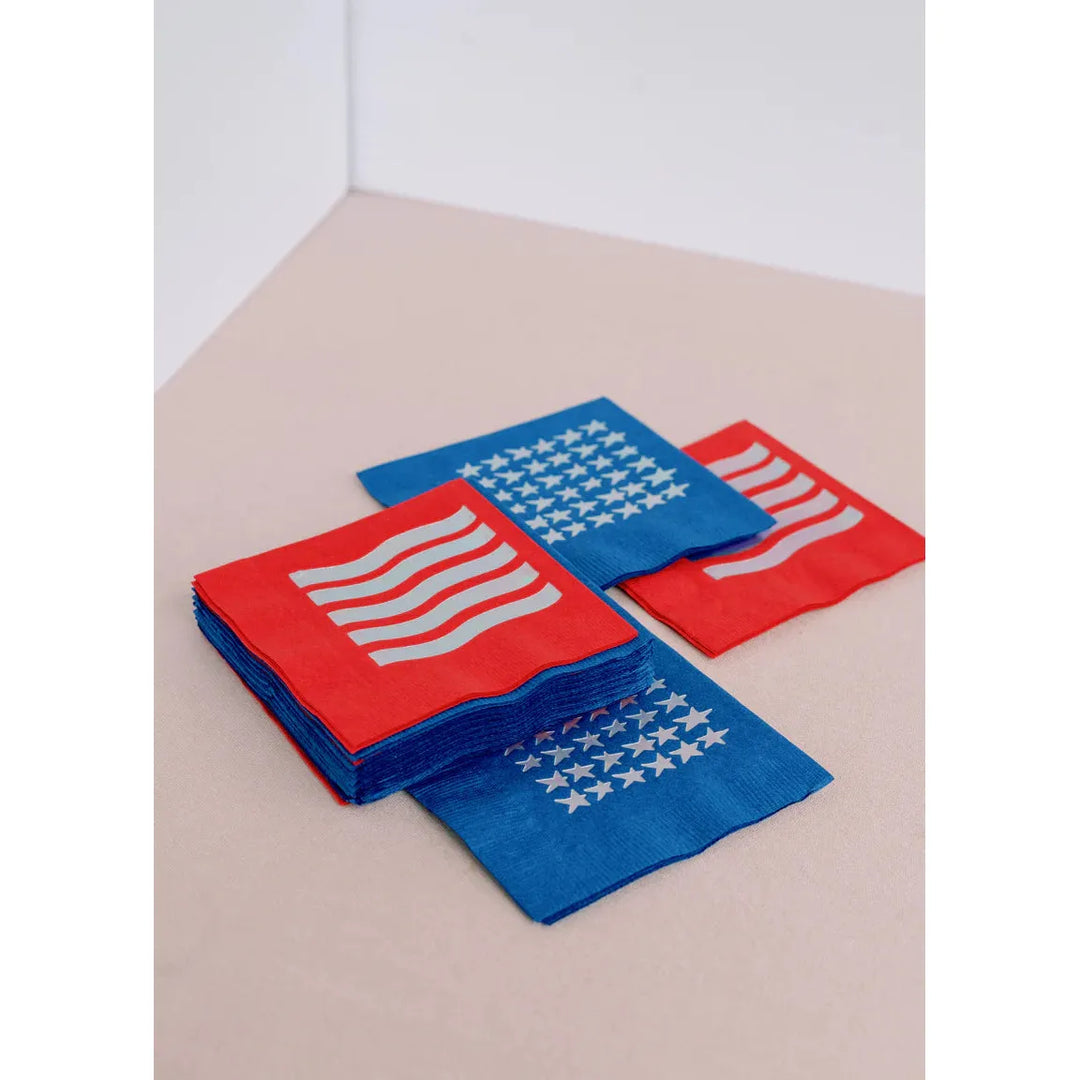 Red White Blue USA America 4th of July Party Paper Goods